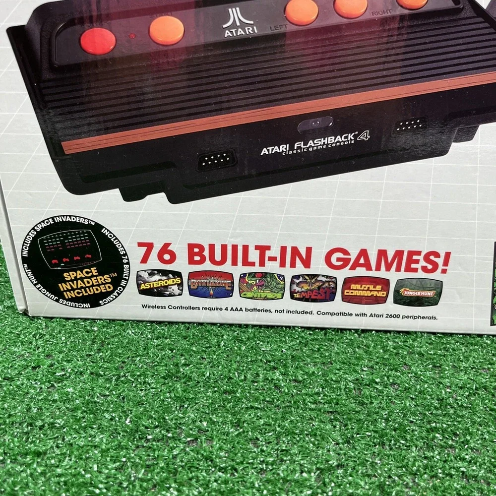 Atari Flashback 4 Classic Game Console Special Edition 76 Games In Box No Poster